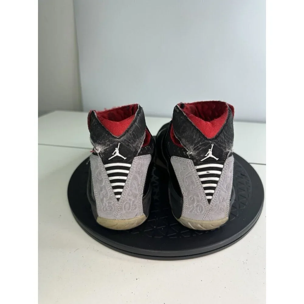 Size 5Y Air Jordan 20 OG GS Stealth 2005 Black Red 310456-001